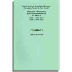 Emigrants from France (Haut-Rhin Department) to America. Part 1 (1837-1844) and Part 2 (1845-1847)