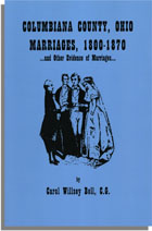 Columbiana County, Ohio Marriages, 1800-1870