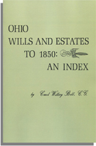 Ohio Wills and Estates to 1850: An Index