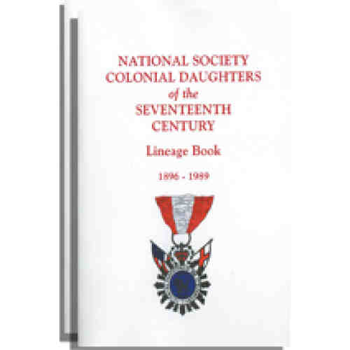 National Society Colonial Daughters of the 17th Century, Lineage Books 1989 & 1999