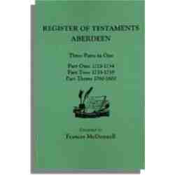 The People of Scottish Burghs: Register of Testaments Aberdeen, 1715-1800