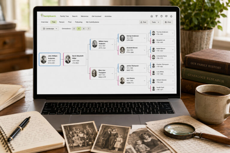USING THE TREE FEATURE ON FAMILYSEARCH.ORG